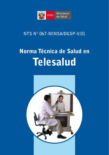 Norma Técnica de Salud en Telesalud