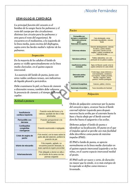 Semiología Cardiaca 