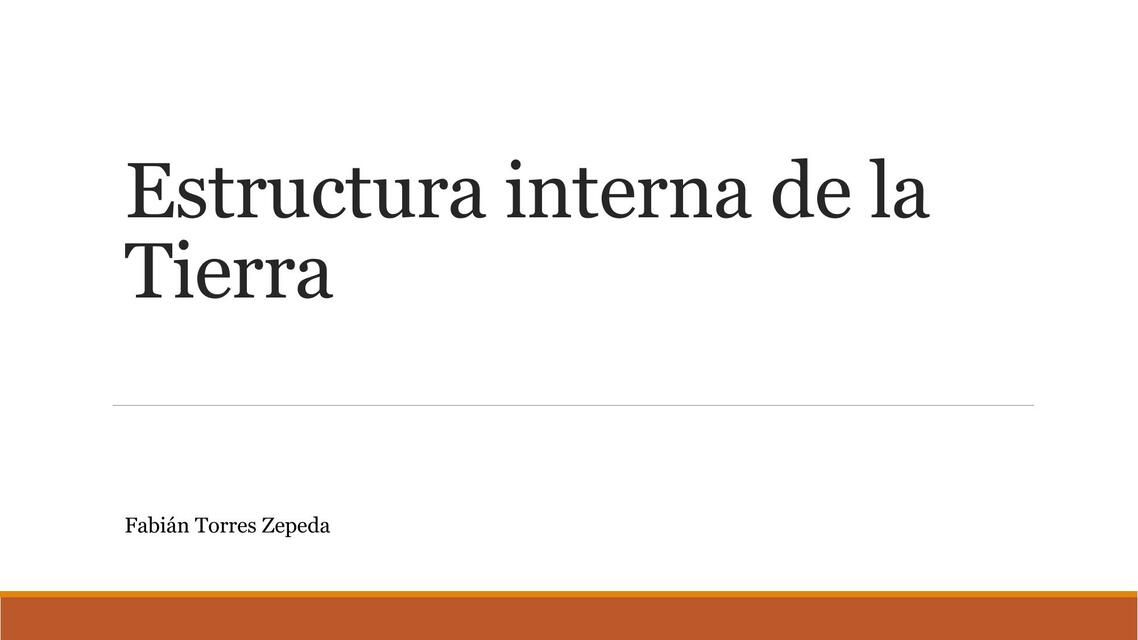 Estructura Interna de la Tierra