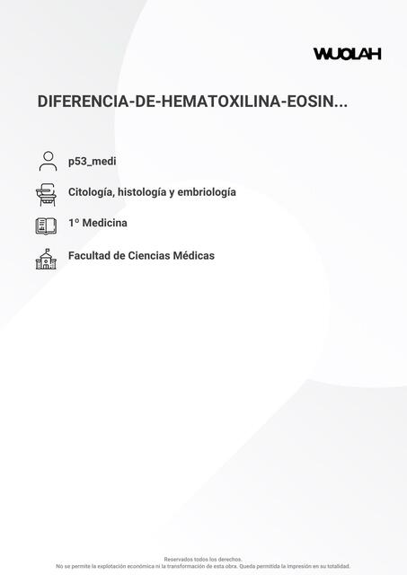 Diferencia de Hematoxilina Eosina 