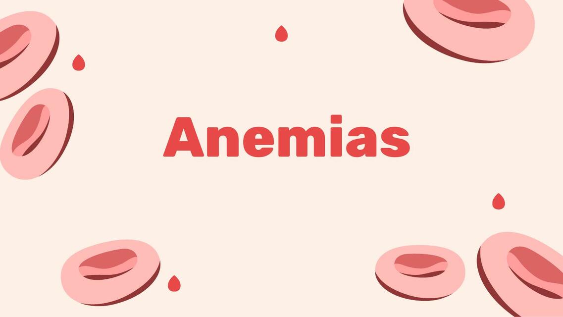 Anemias