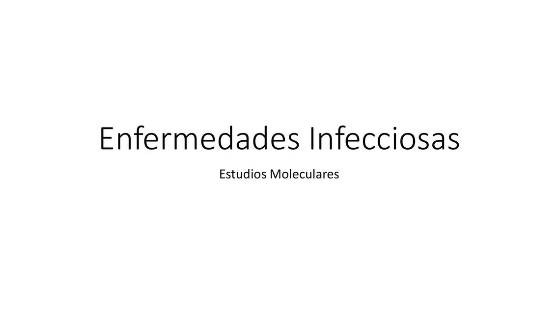 Enfermedades Infecciosas 