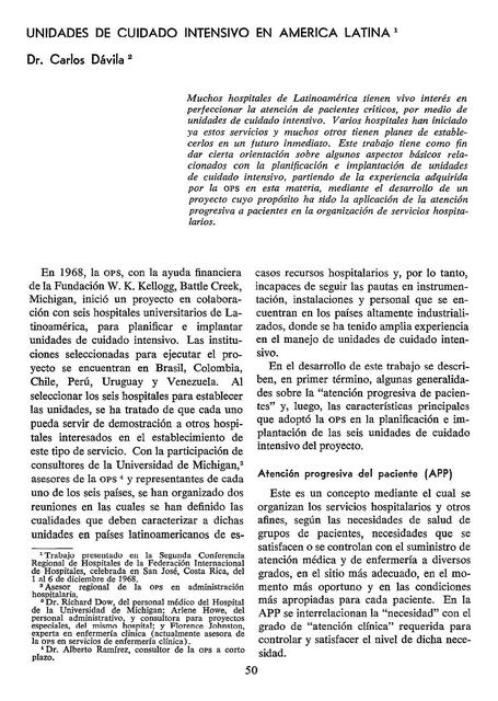 Unidades de Cuidado Intensivo en América Latina