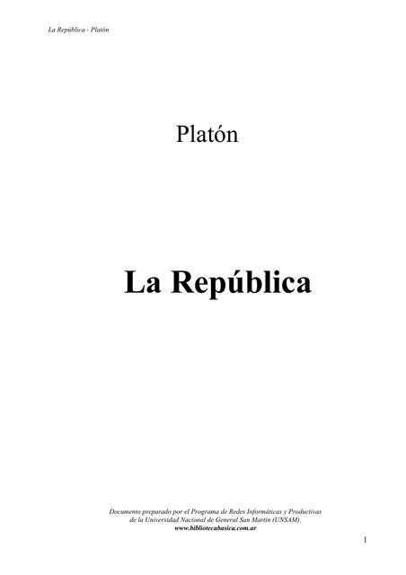 Platón la Republica