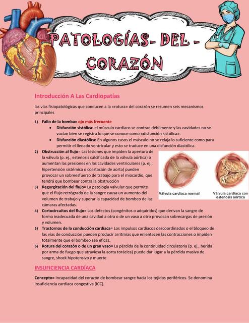 Patologías  Cardiacas  