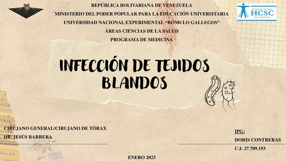 Infección de Tejidos Blandos 