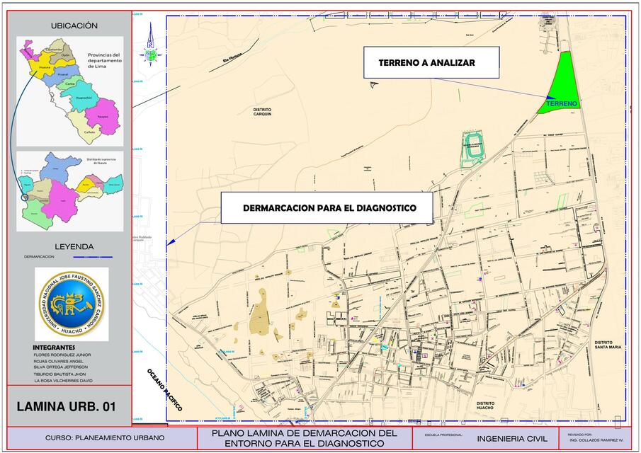 Demarcación para el Diagnóstico Urbano 