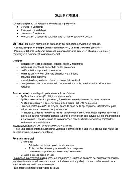 Columna Vertebral 
