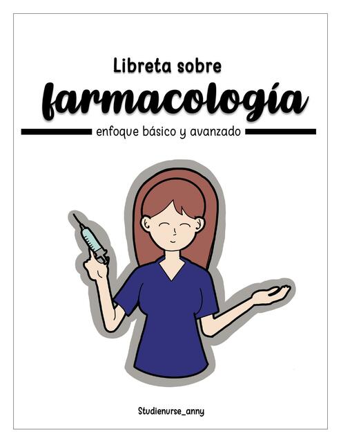 Libreta sobre Farmacología 