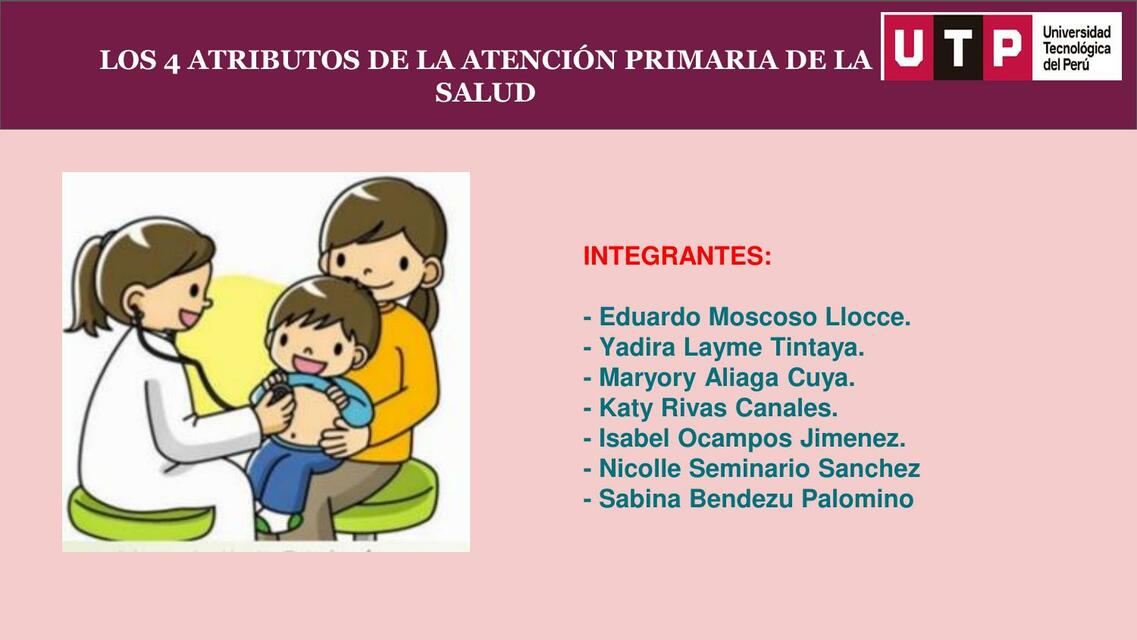 Los 4 Atributos De La Atención Primaria De La Salud Katy Rivas Udocz 4595