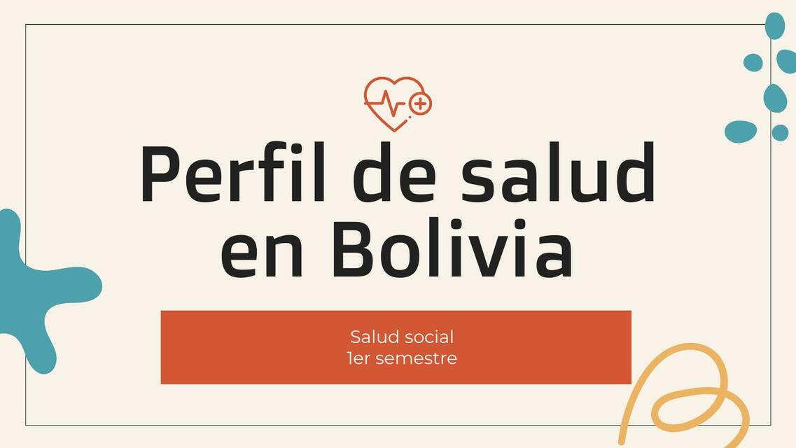 Perfil de salud en Bolivia