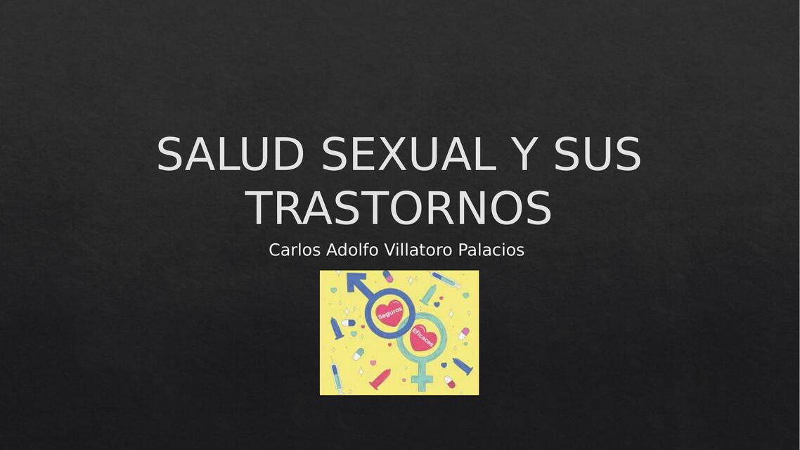 Salud sexual y sus trastornos