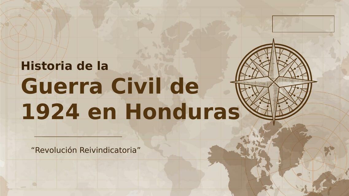 Historia de la Guerra Civil de 1924 en Honduras 