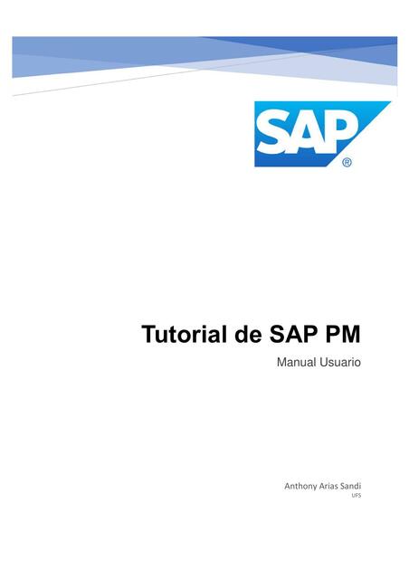 Tutorial de SAP PM Manual Usuario