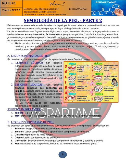 Semiología de la piel parte 2 