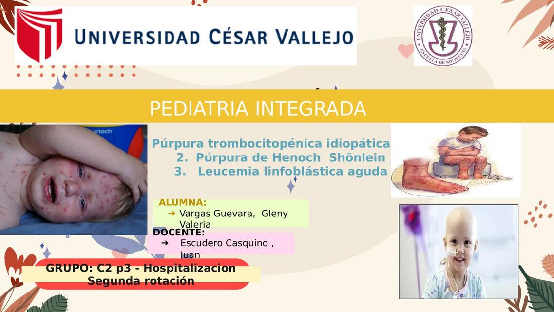 Púrpura Trombocitopénica Idiopática