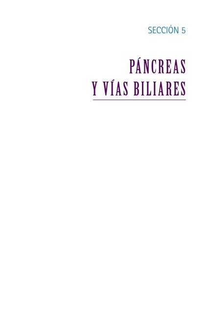 Páncreas y vías biliares 