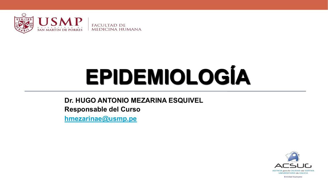 Epidemiología de las Enfermedades Transmisibles 