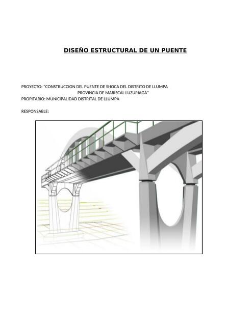 Diseño estructural de un puente