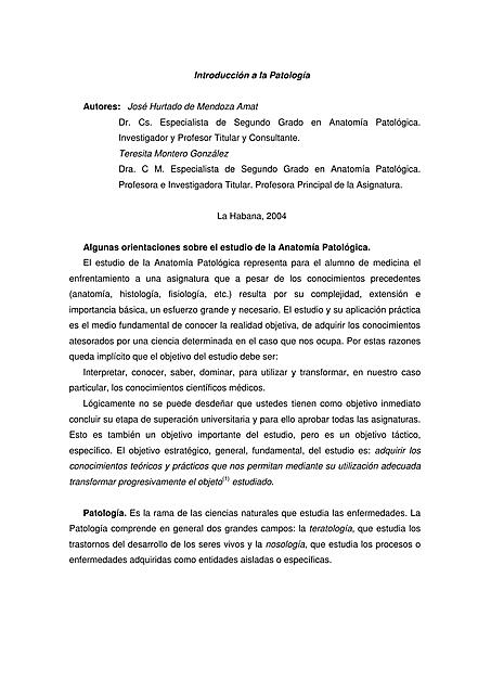 introduccion a la patologia