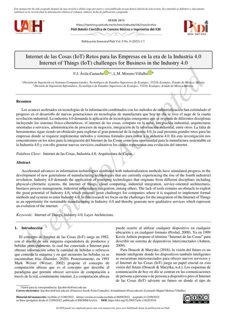 Internet De Las Cosas Iot Retos Para Las Empresas En La Era De La Industria 40 Javier 7195