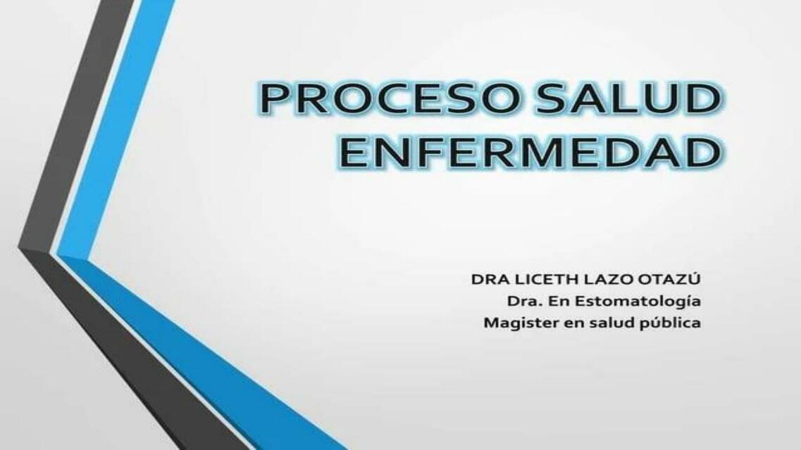 Proceso Salud Enfermedad 