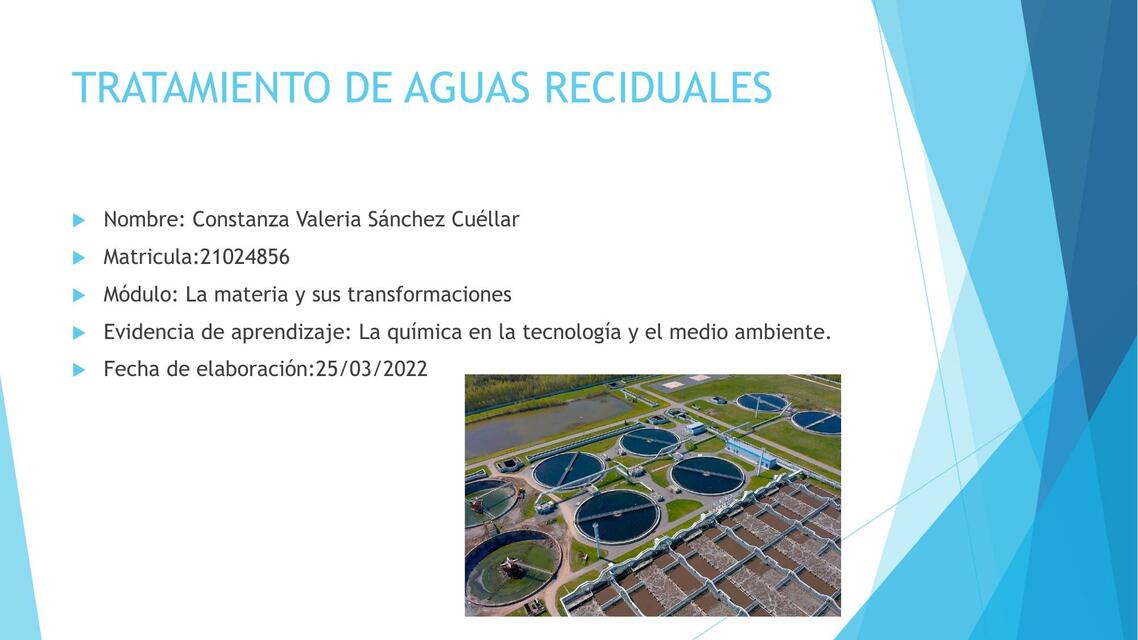 Tratamiento DE Aguas Residuales | Sánchez Cuéllar Emilio Antonio | uDocz