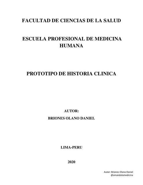 Prototipo de Historia Clinica