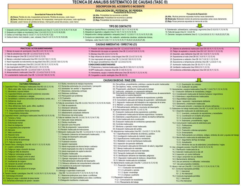 Técnica de Análisis Sistémico de Causas 