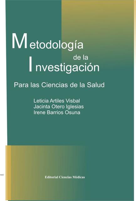 Metodología de la Investigación para las Ciencias de la Salud