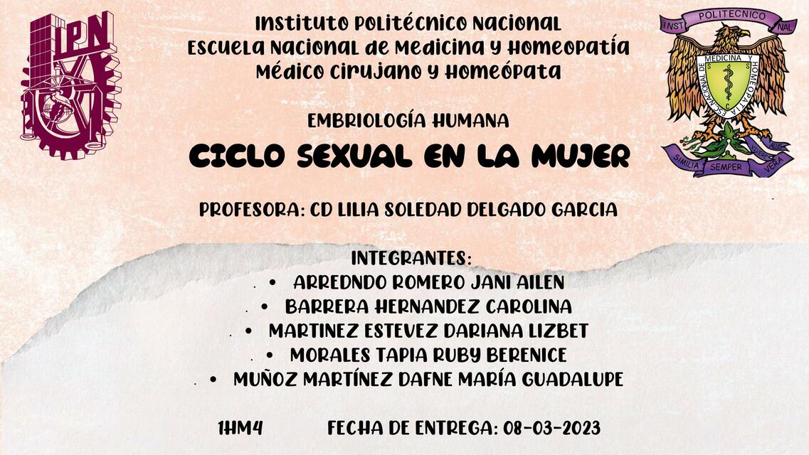 Ciclo Sexual en la Mujer