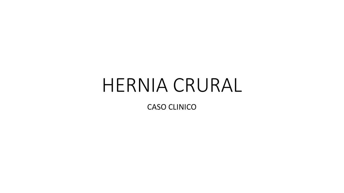 Hernia Crural 