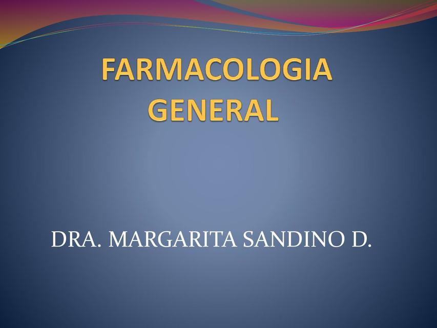 Farmacología General 