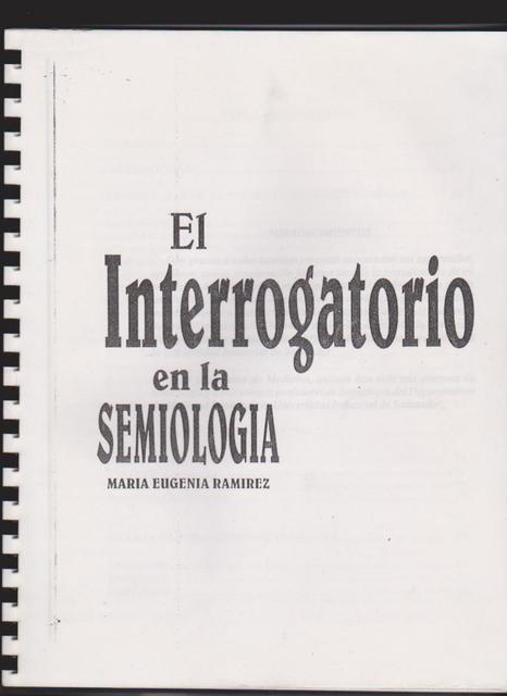 El Interrogatorio en la Semiología