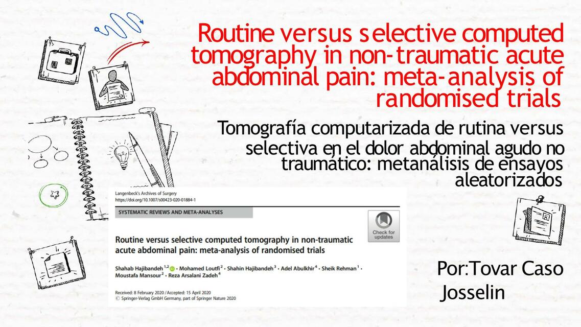 Flashcards de Routine versus selective computed tomography in non ...
