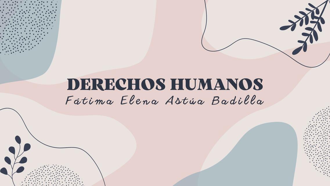 Derechos Humanos