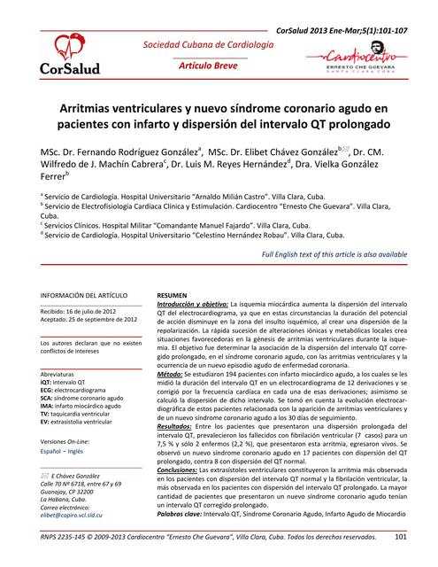 Arritmias Ventriculares Beatriz Matamoros Coba Udocz Arritmias Ventriculares Beatriz Matamoros Coba Udocz