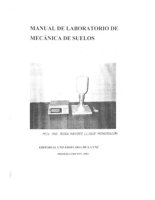 Manual de Laboratorio de Mecánica de Suelos 