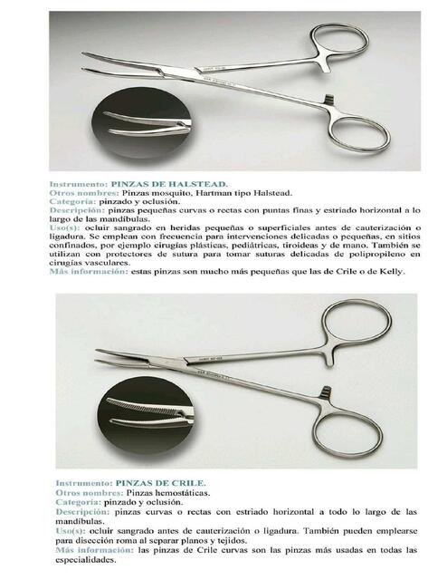 Pinzas en medicina