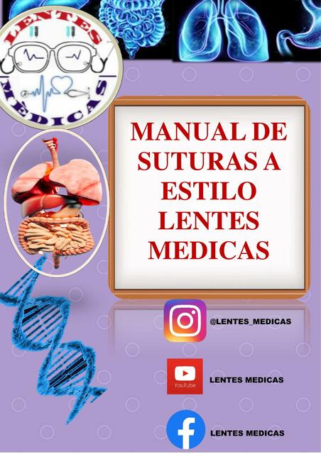 Manual de suturas a estilo lentes médicas