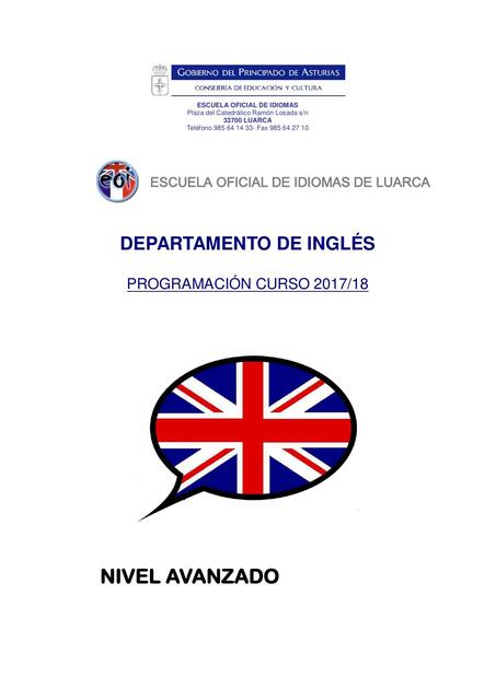 Departamento de Inglés. Programación Nivel Avanzado