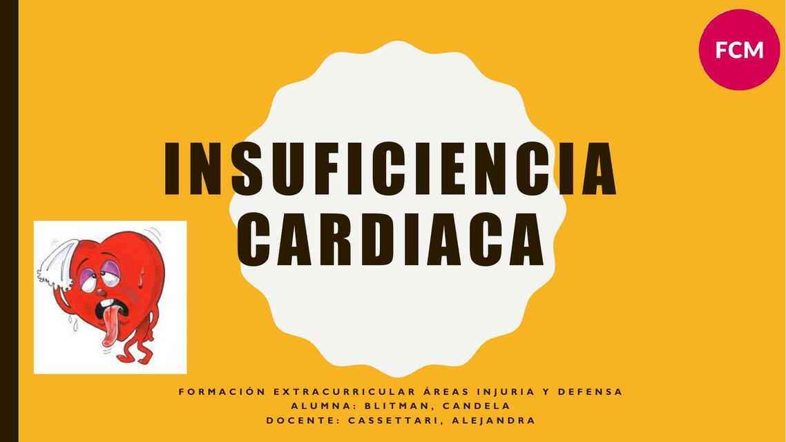 Power-point Conceptos Claves de Insuficiencia Cardíaca 