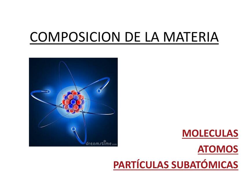 Composición de la Materia 