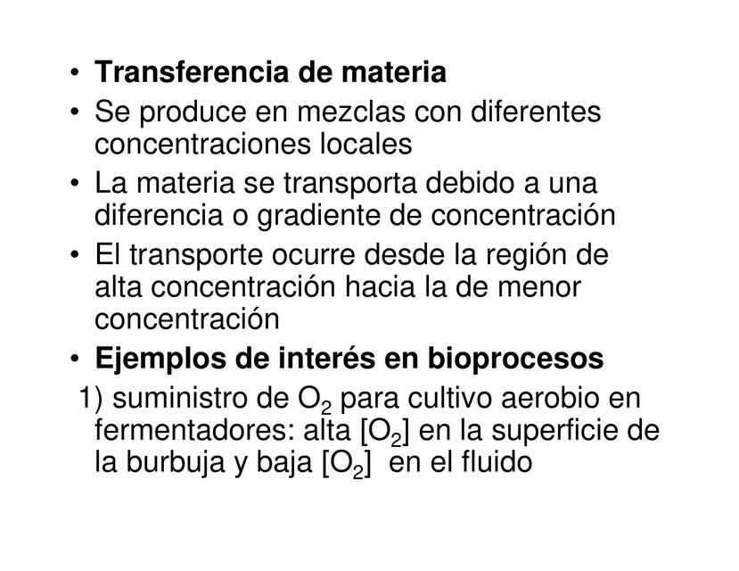 Transferencia de materia