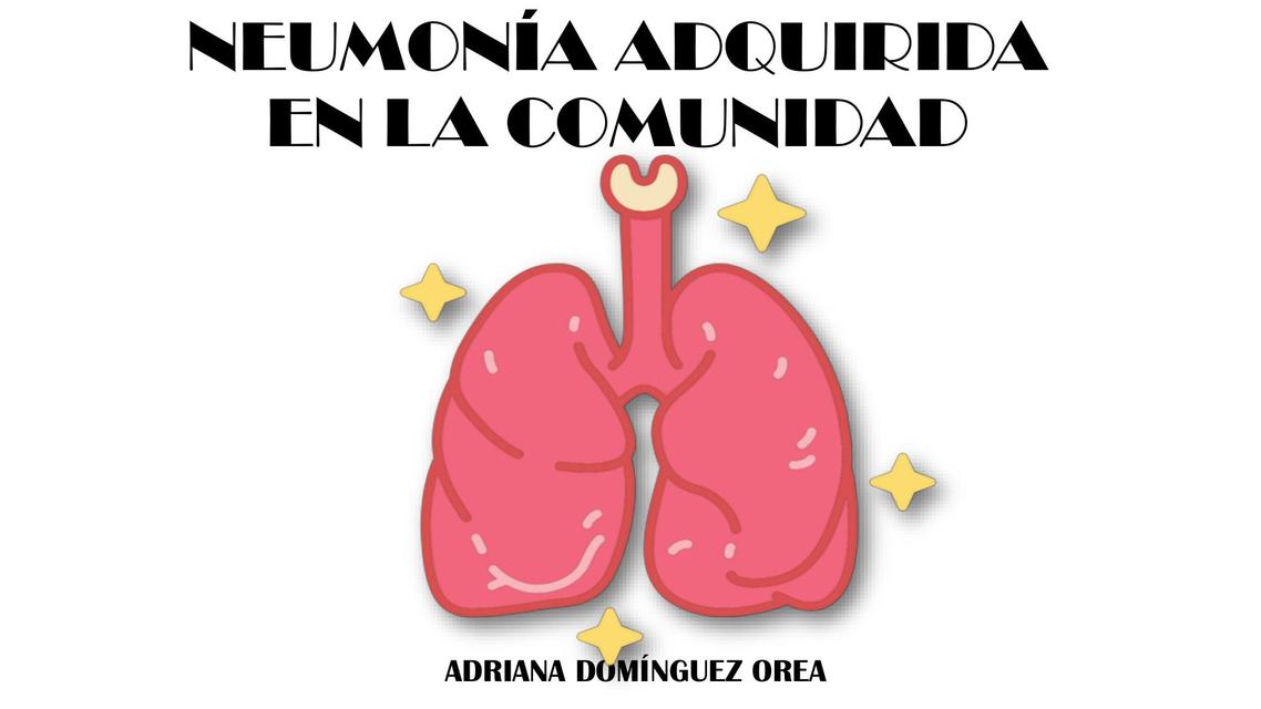 Neumonía adquirida en la comunidad 