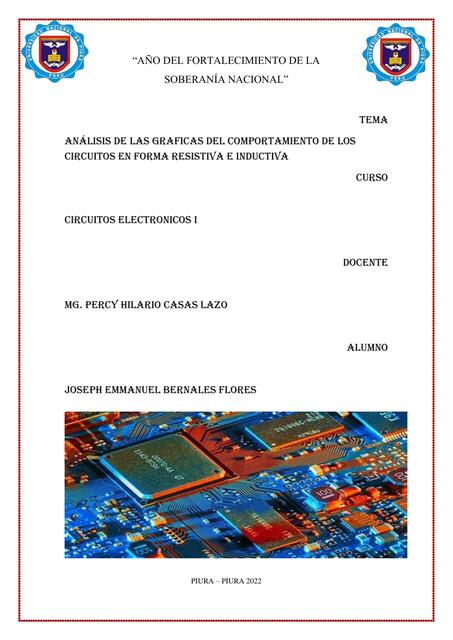 Análisis de las Gráficas del Comportamiento de los Circuitos en Forma Resistiva e Inductiva 