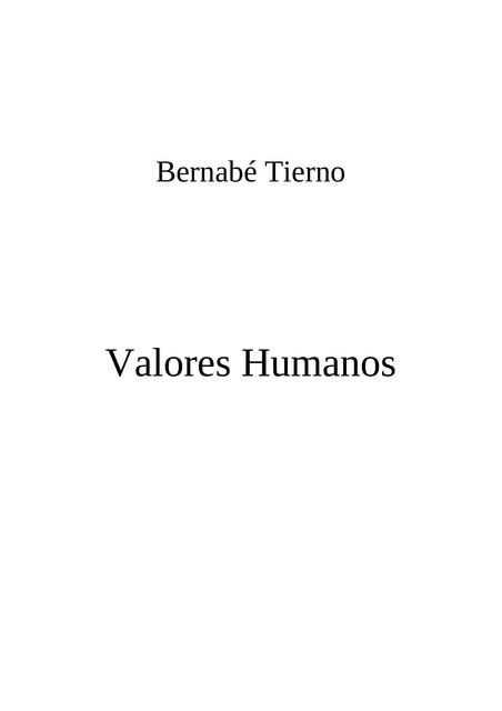 Valores humanos