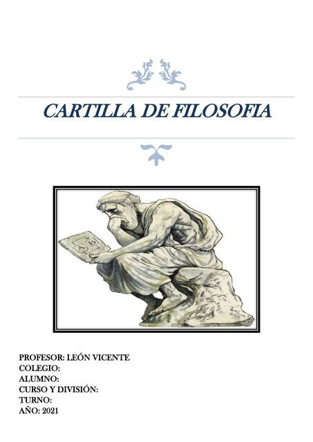 Cartilla de filosofía 