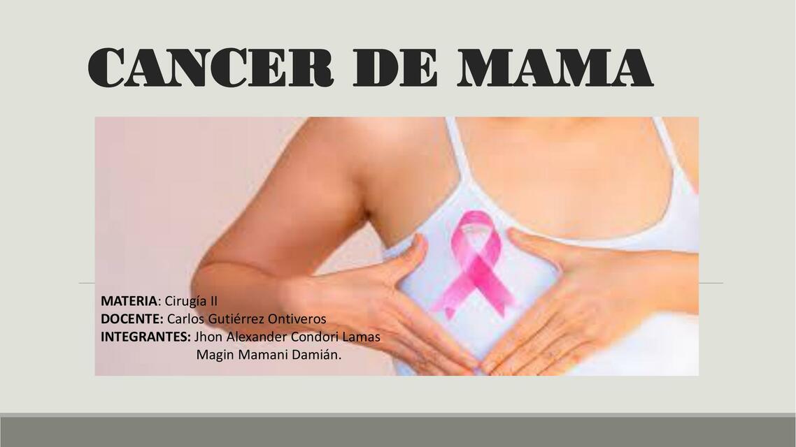 Cáncer de Mama 