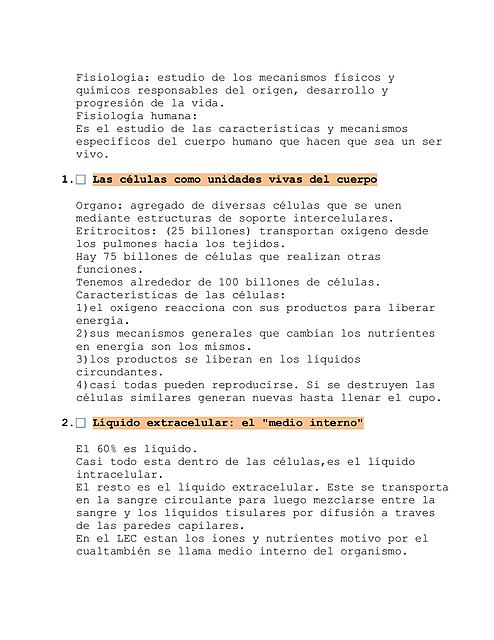 ORGANIZACION FUNCIONAL DEL CUERPO HUMANO Y CONTROL DEL "MEDIO INTERNO"